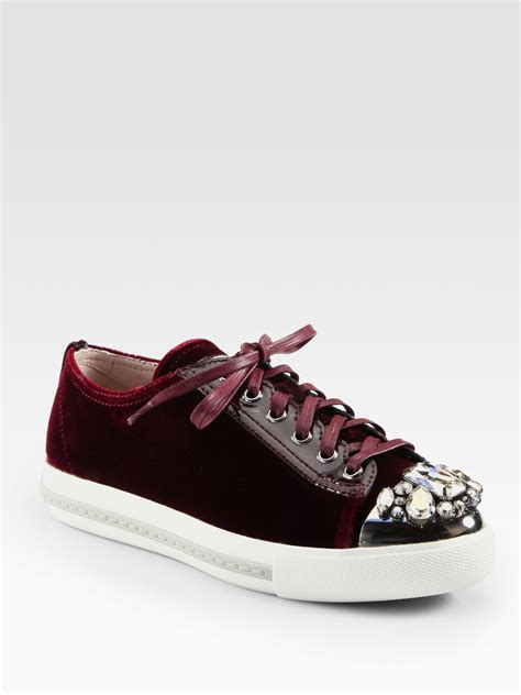 miu miu sneakers saks|Designer Miu Miu Shoes .